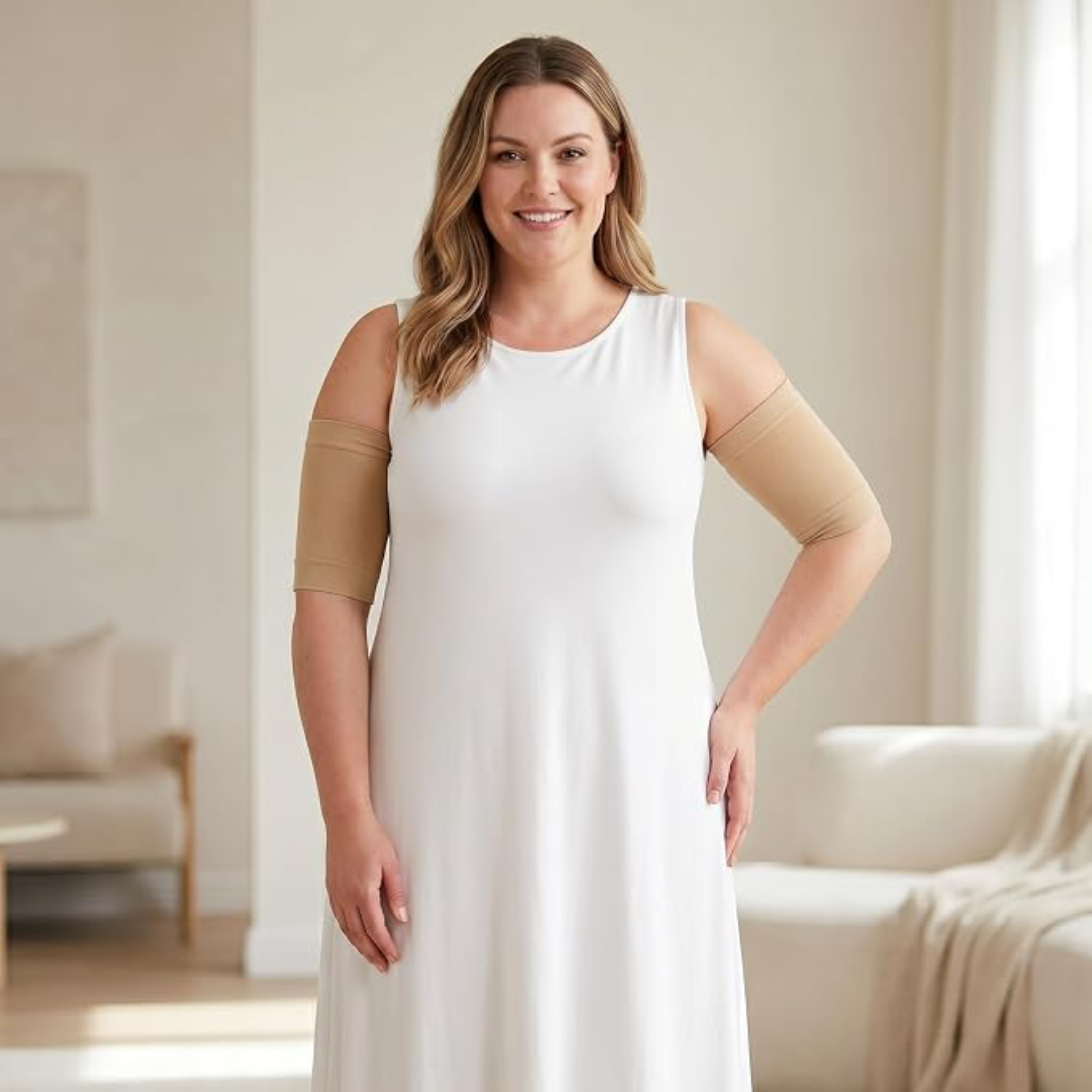 SlimFit Sleeve™ – De Slimme Compressiehulp voor Stevige Bovenarmen