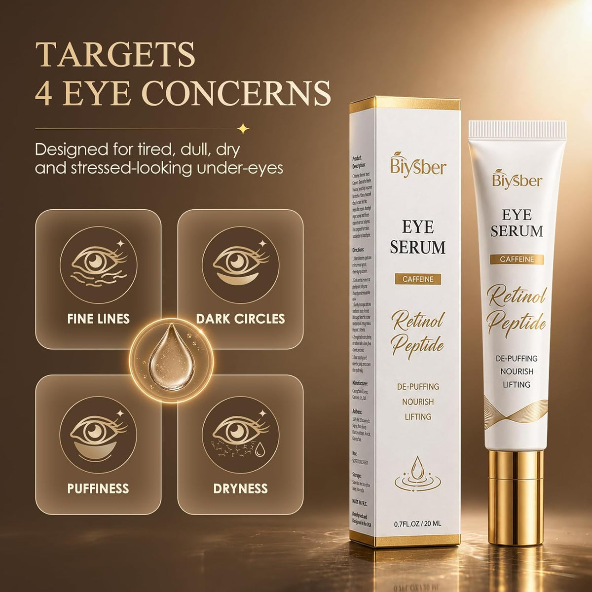 EyeVeil™ — cafeïne-oogserum tegen wallen & vermoeide ogen